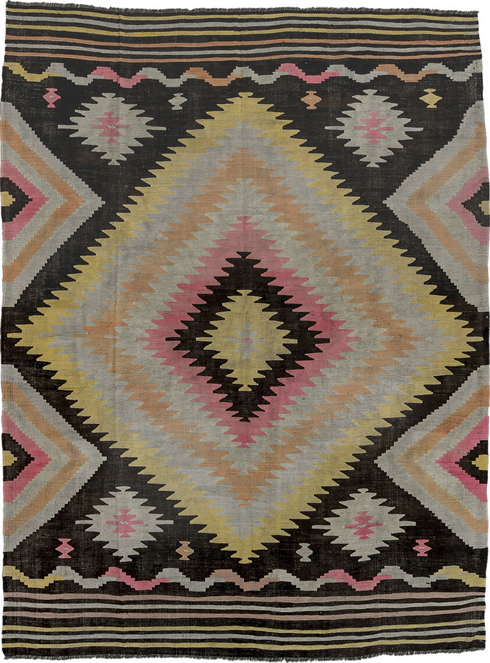Antique Kilim Area Rug (8' x 11')